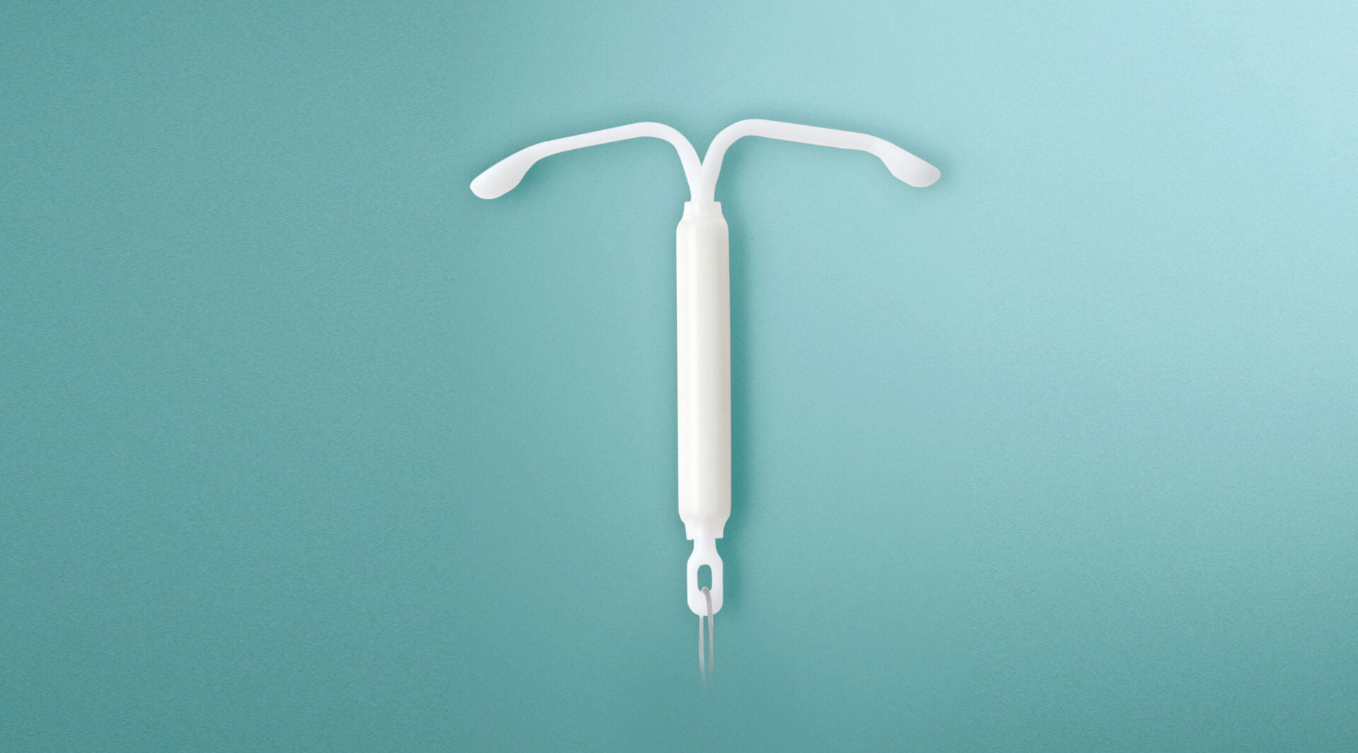 Image of a Kyleena Contraceptive implant on a green background
